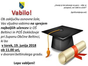 vabilo oš sprejem najboljših catv 2018